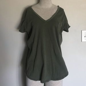 Hunter green vneck
